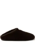 Prada suede shearling mules - Brown