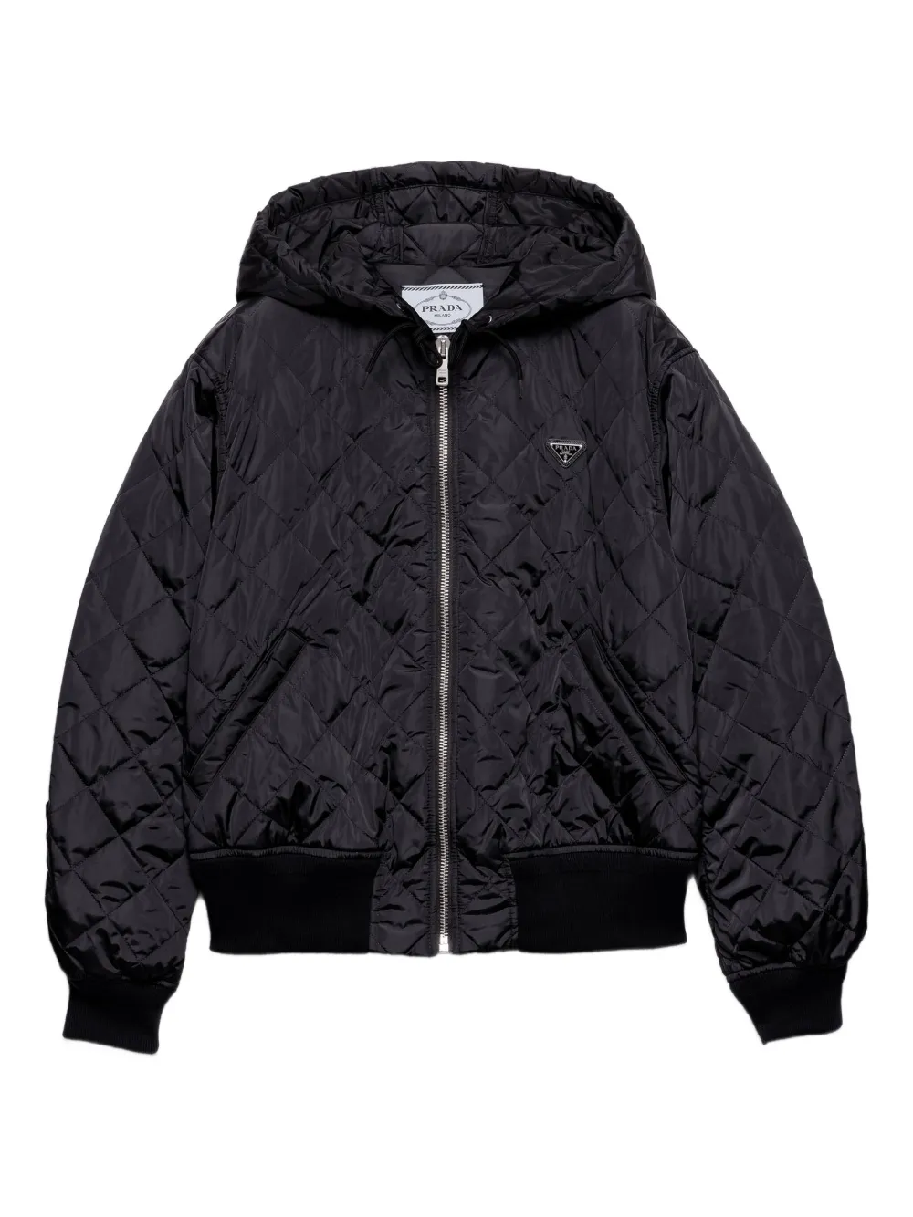 Prada quilted hooded jacket | Blue | Image 1