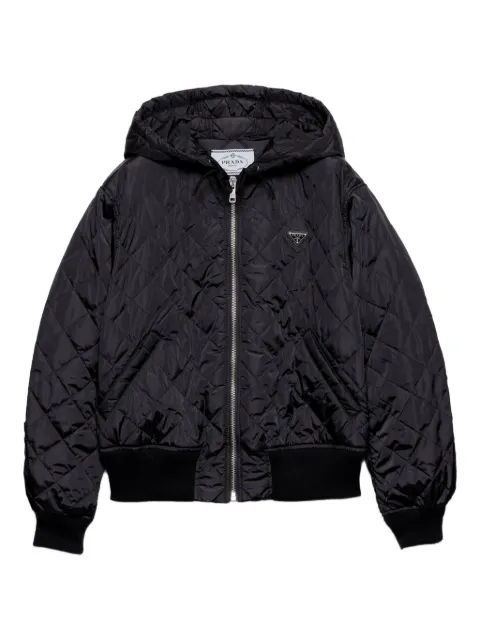 Prada quilted hooded jacket