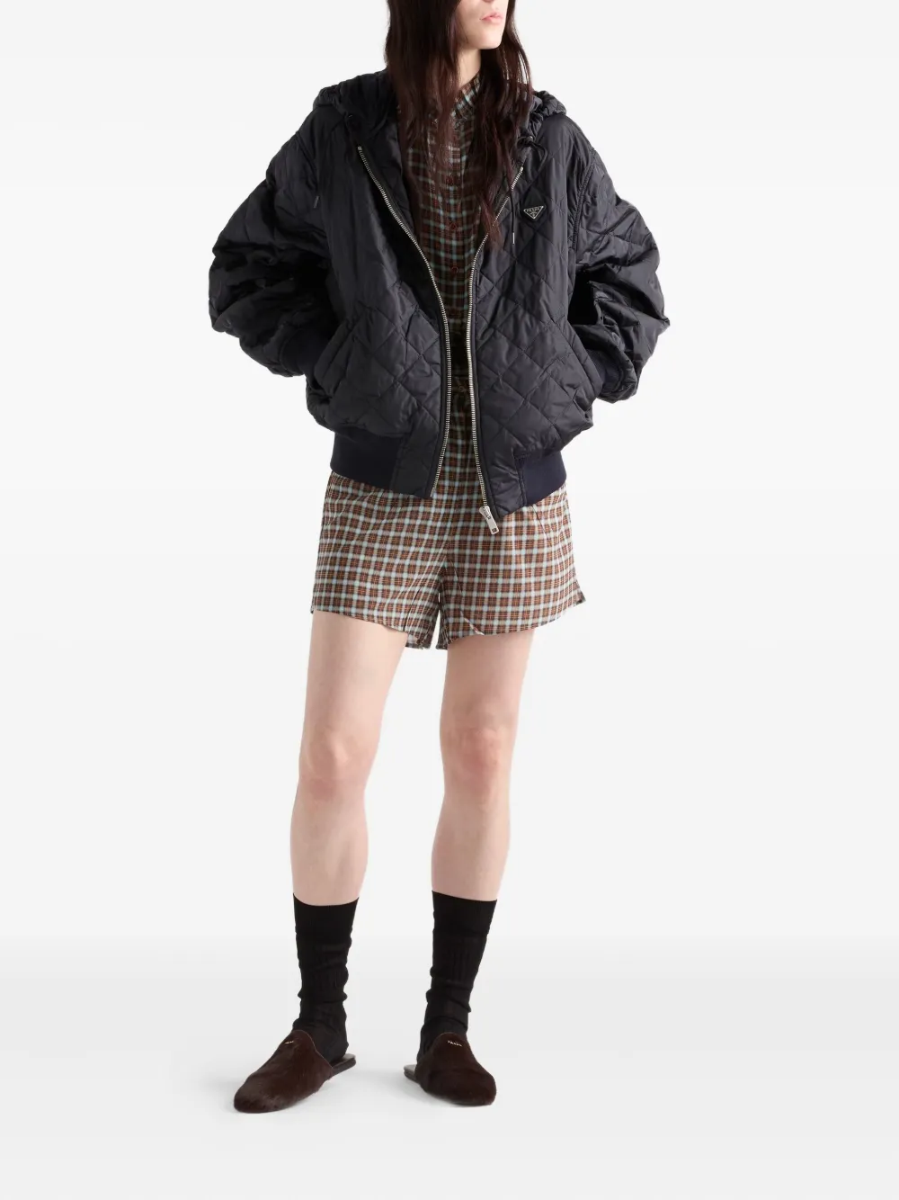 Prada quilted hooded jacket | Varsity Jackets | Image 2
