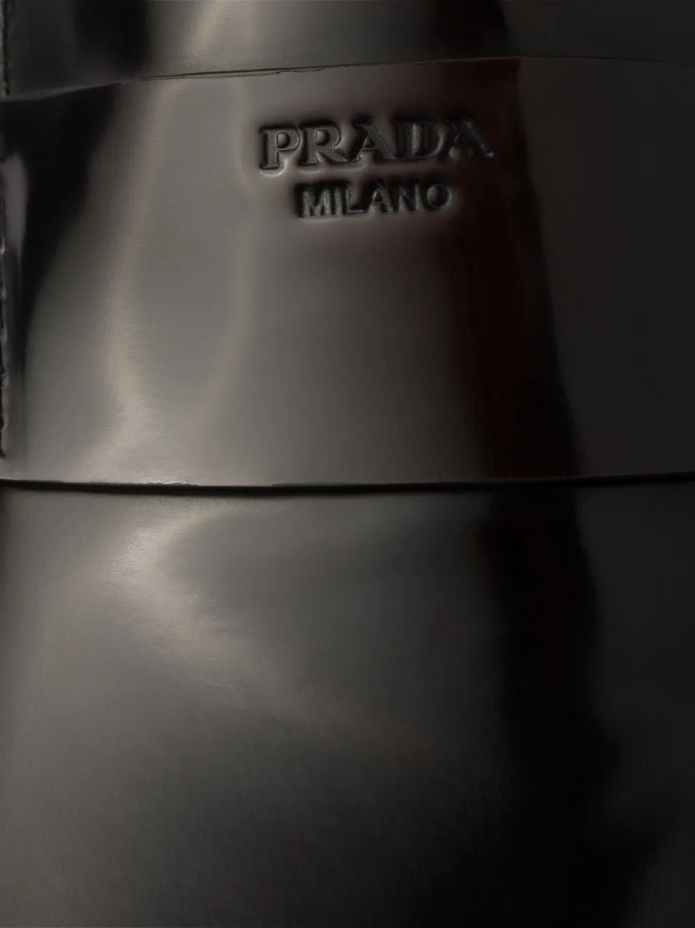 Prada brushed leather loafers Brown