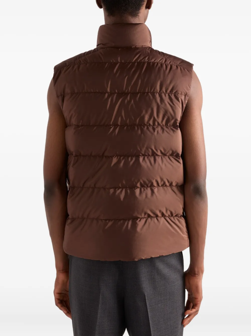Prada Gewatteerde bodywarmer Bruin
