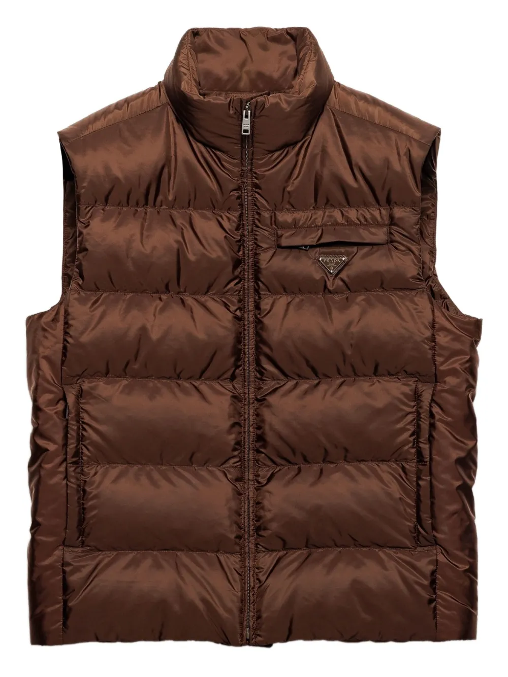 Prada Gewatteerde bodywarmer Bruin