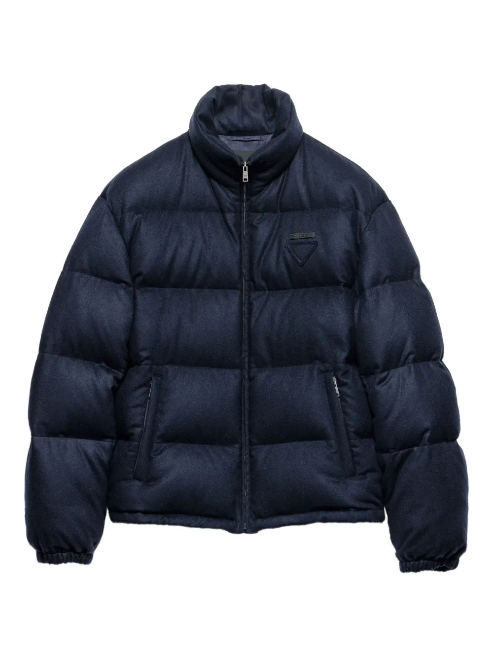 Prada cashmere quilted down jacket F0008 BLUE
