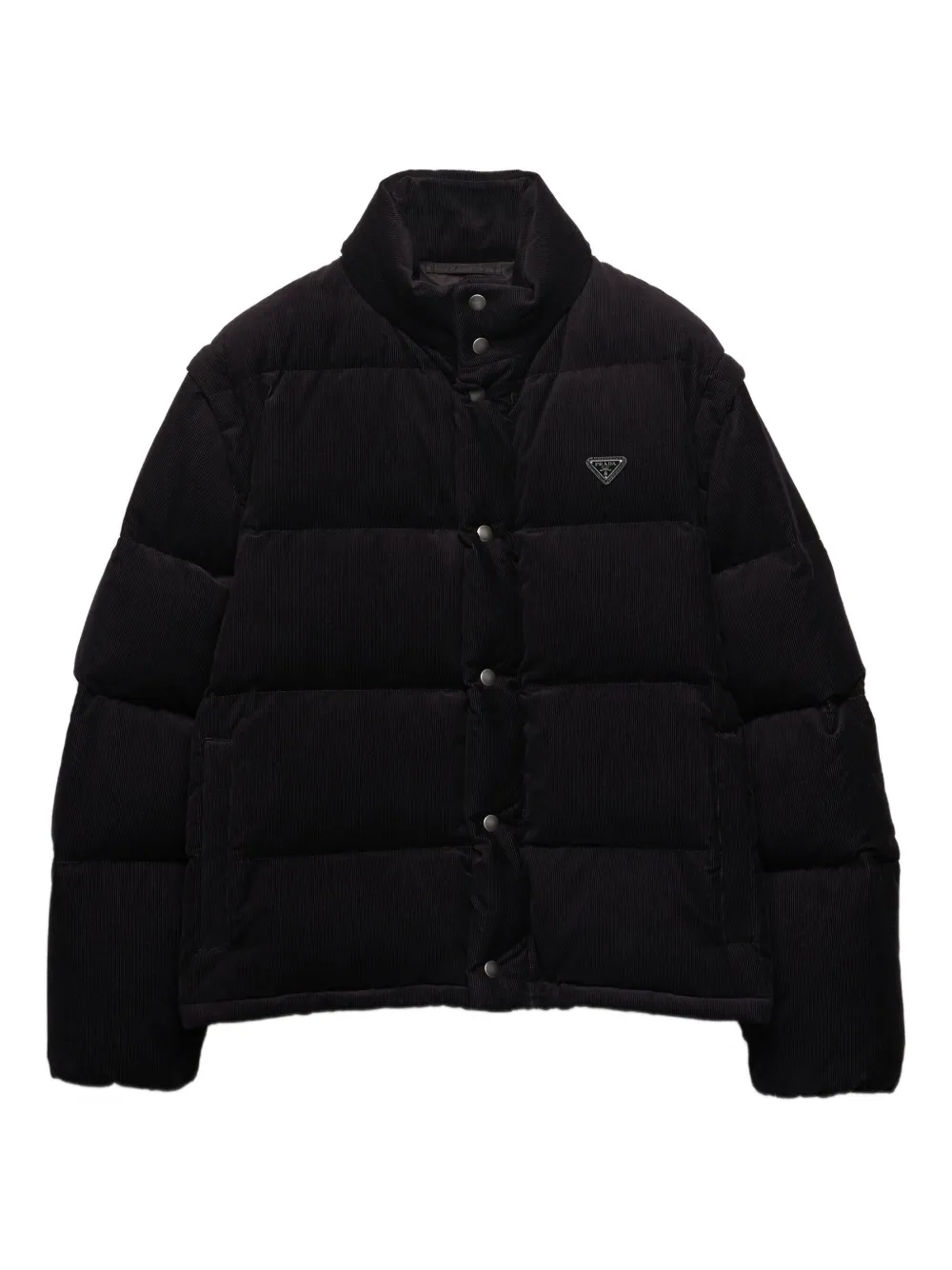 Prada corduroy puffer jacket | Black | Image 1