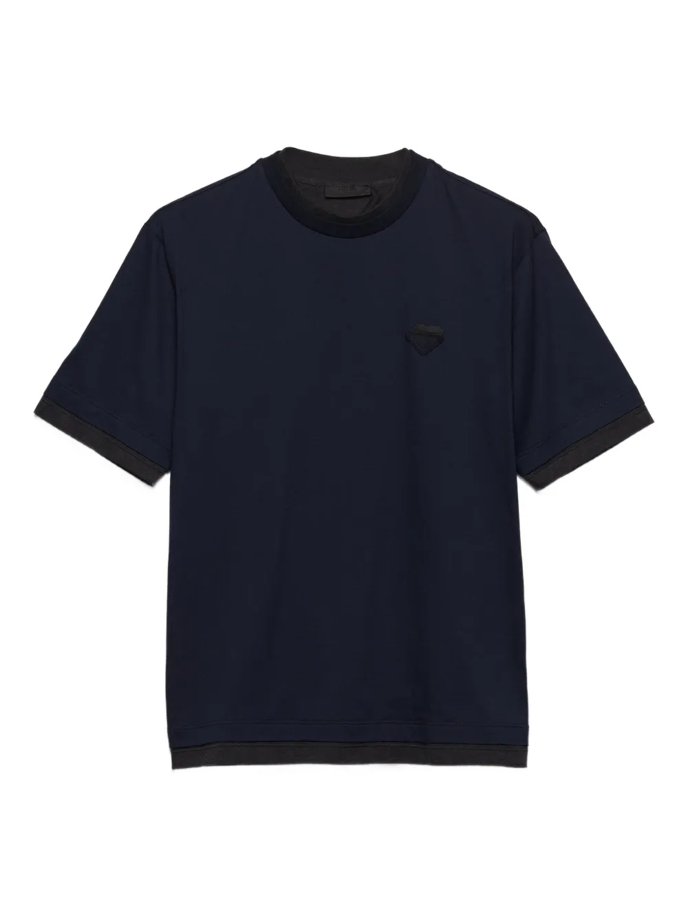 Prada camiseta con logo triangular | azul | Image 1