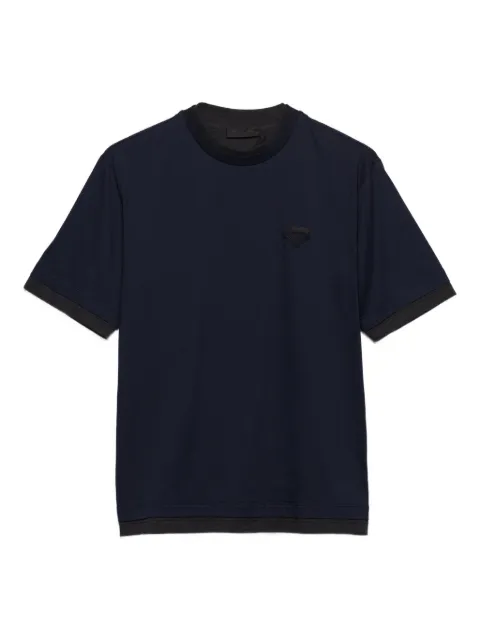 Prada triangle-logo cotton T-shirt