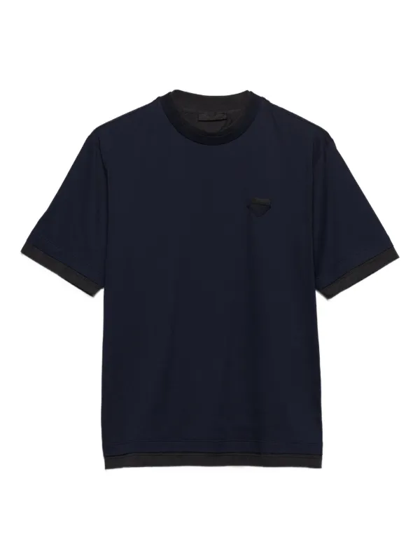 Prada ロゴ Tシャツ | ブルー | FARFETCH JP