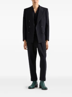 新作☆【PRADA】ブレザー ジャケット Prada（プラダ）メンズ テーラードジャケット ブレザー - FARFETCH