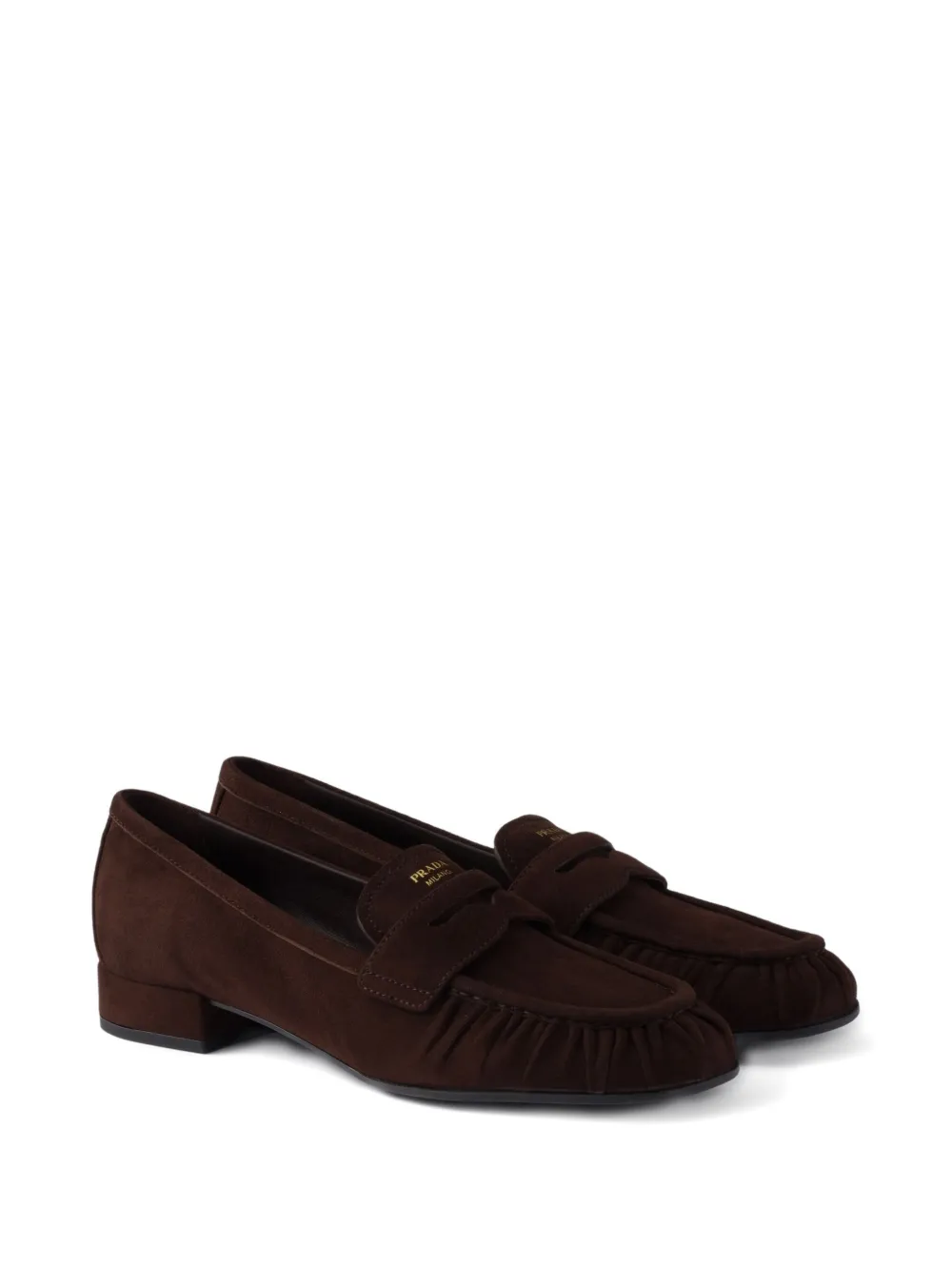 Prada Suède loafers - Bruin