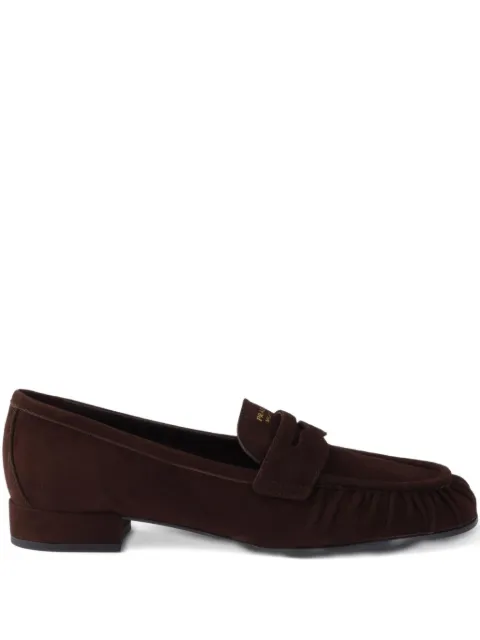 Prada suede loafers