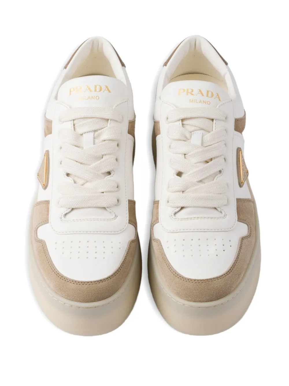Prada Downtown Bold sneakers Beige