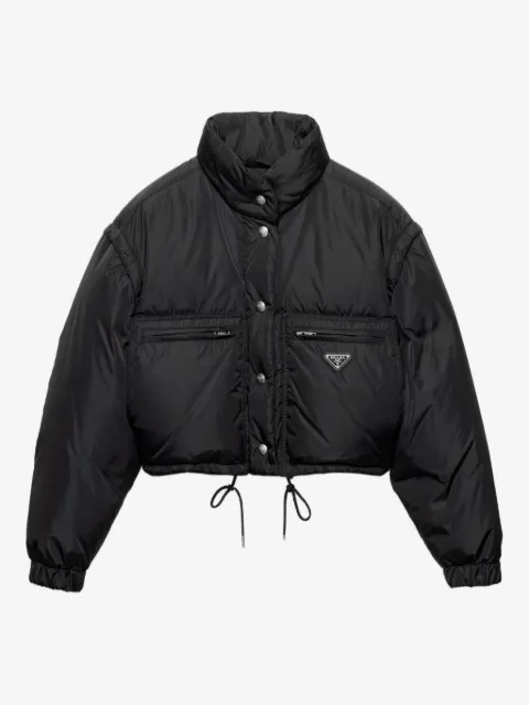Prada cropped Re-nylon down jacket