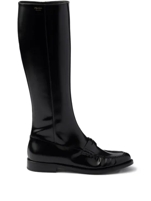 Prada Stiefel mit Reißverschluss