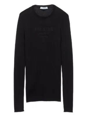 Prada クルーネック セーター | ブルー | FARFETCH JP