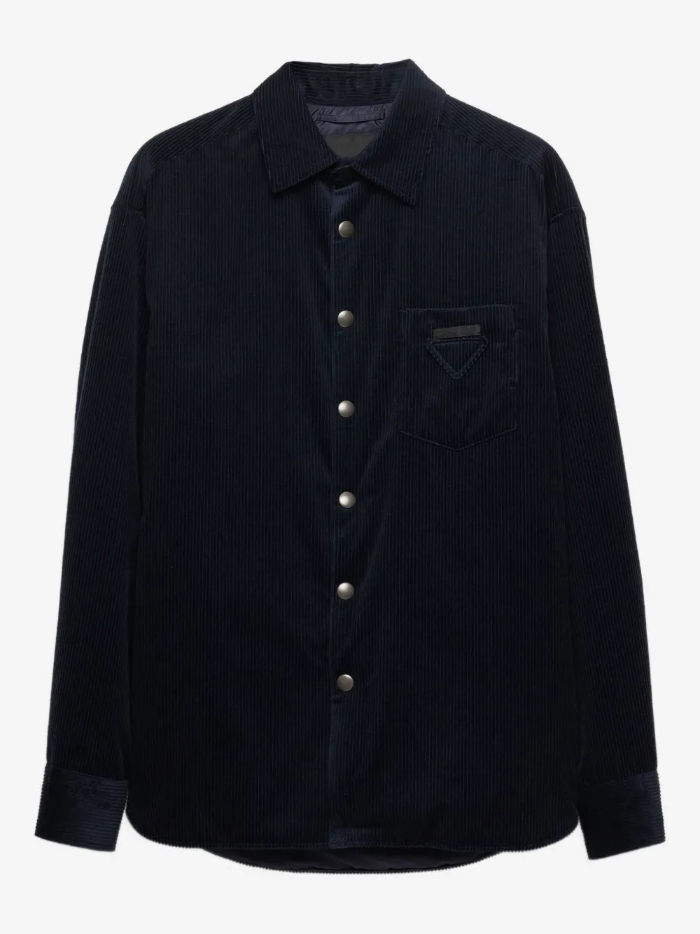 Prada corduroy patch-pocket shirt | Blue | Image 1