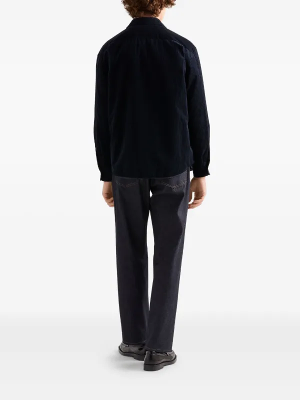 Prada コーデュロイ シャツ | ブルー | FARFETCH JP