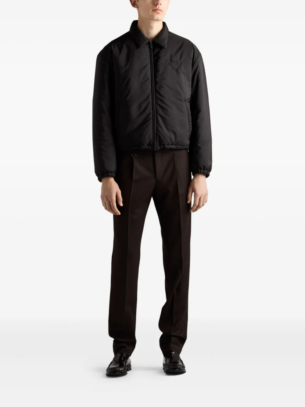 Prada triangle-logo padded jacket | Bomber Jackets | Image 2
