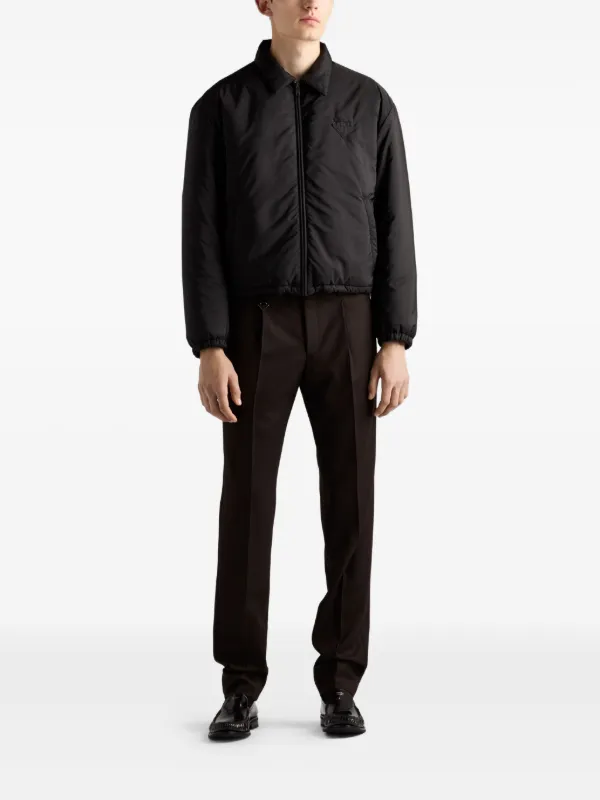 スーツ 1996aw prada jacket&slacks black(52) Prada Sport Gabardine Nylon Black Suit Blazer Jacket Size 52