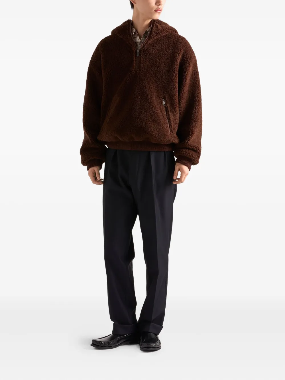 Prada hooded zip-up jacket | Faux Fur & Shearling Jackets | Image 2