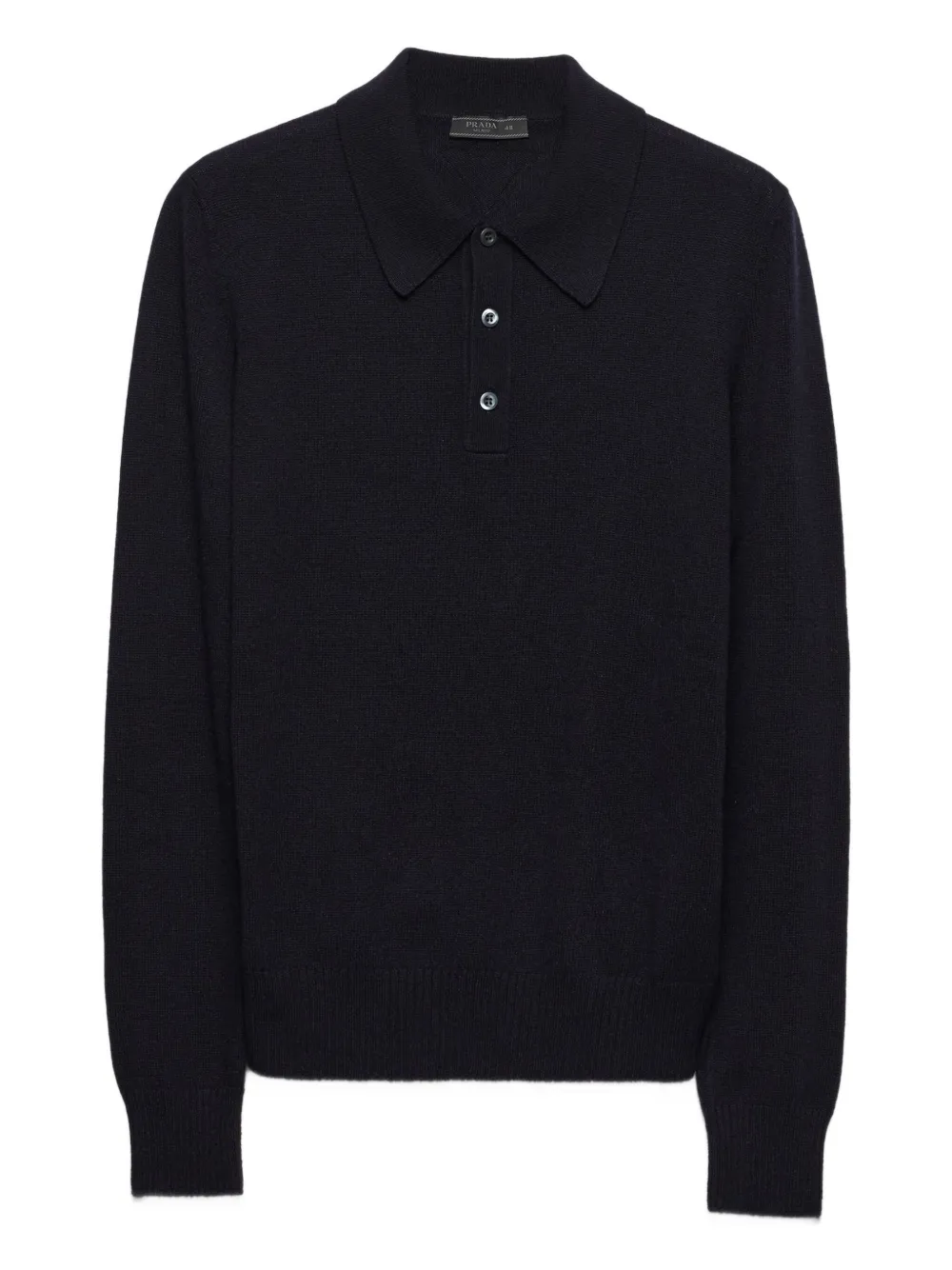 Prada Poloshirt Aus Kaschmir In Blue