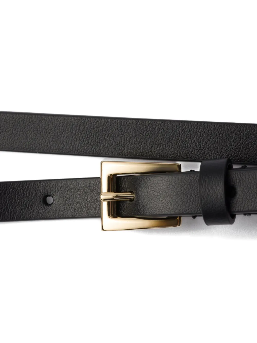 Prada Leren gespriem - Zwart
