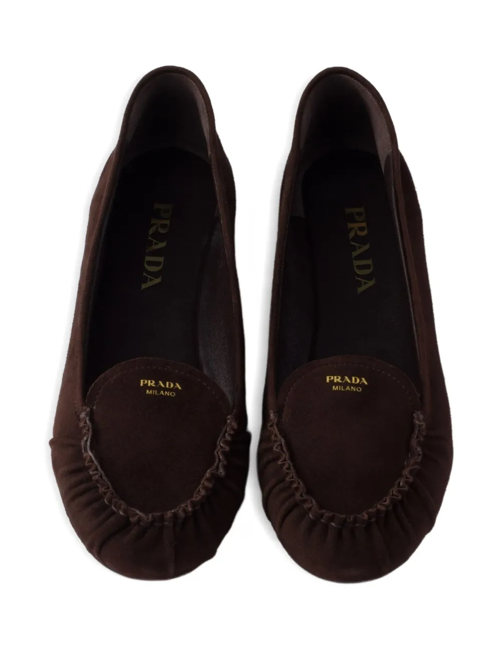 Prada suede loafers Brown