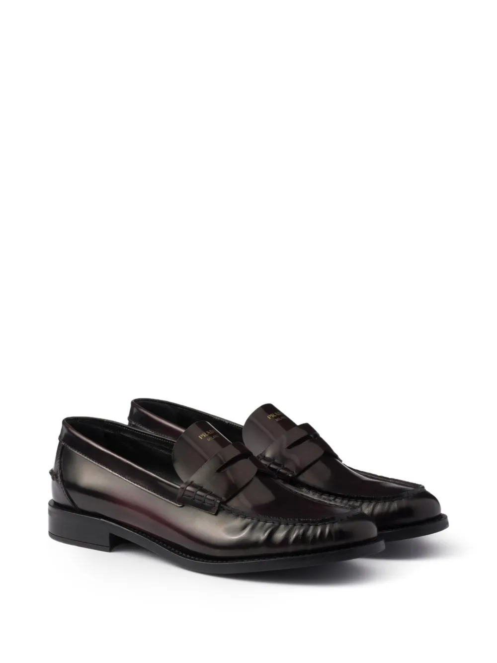 Prada Leren loafers - Rood