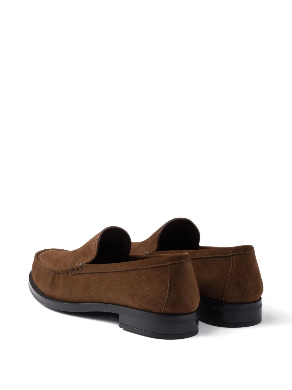 Prada Loafer Aus Wildleder In Brown