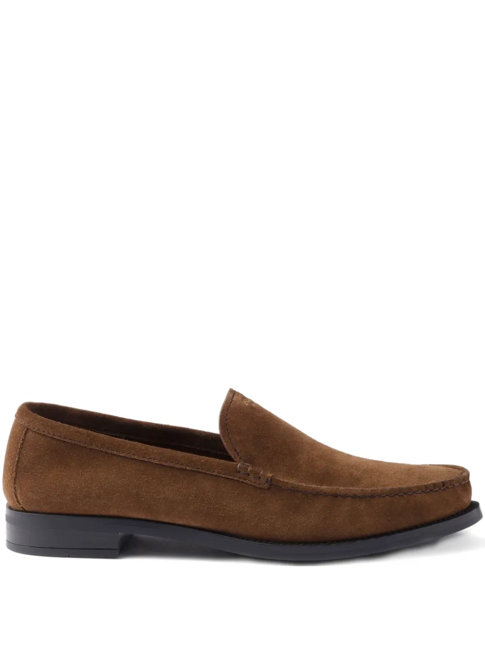 Prada Loafer Aus Wildleder In Brown