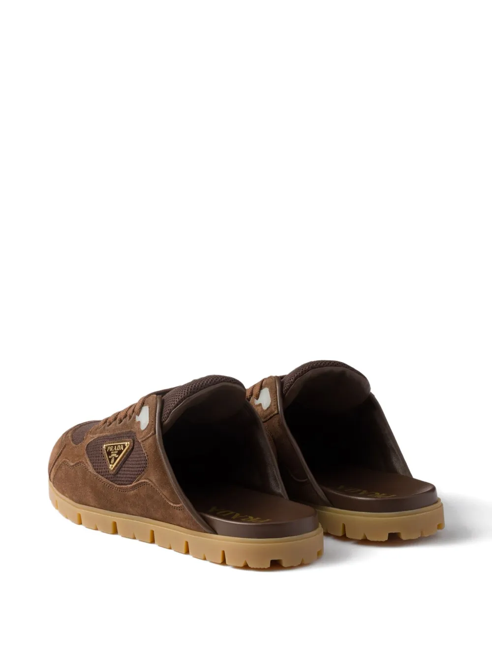 Prada Trail mesh-panel suede mules | Flat Mules | Image 2