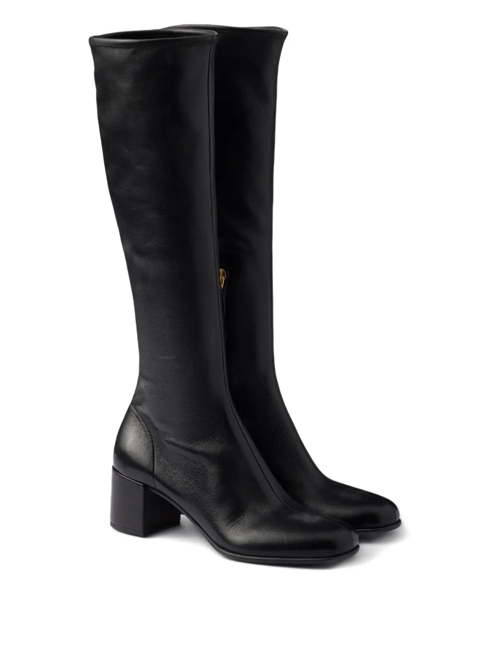 Prada 55mm nappa-leather boots Black
