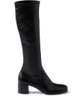 Prada 55mm nappa-leather boots - Black