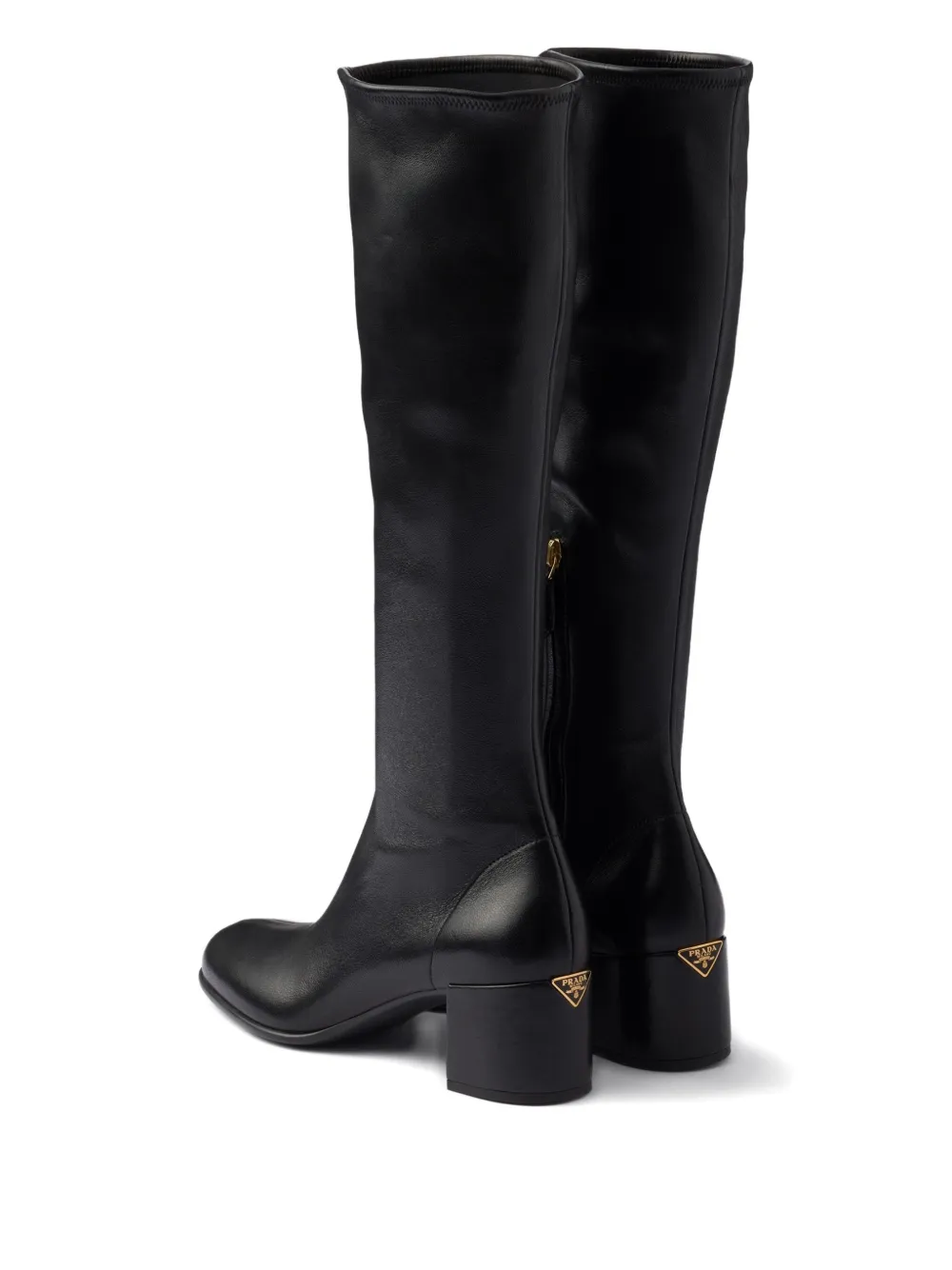 Prada 55mm nappa-leather boots Black