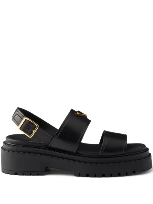 Sandales plateforme à boucles - Prada - Modalova