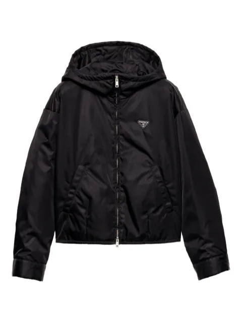 Prada hooded button-cuff jacket
