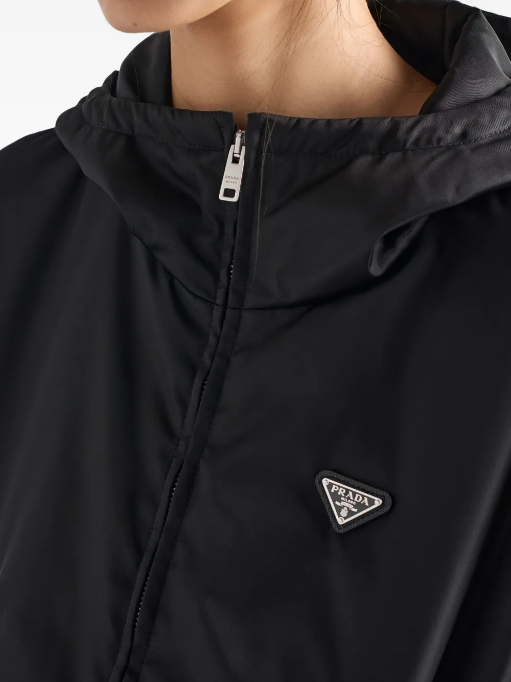 Prada Kapuzenjacke Mit Knopfmanschetten In Multi
