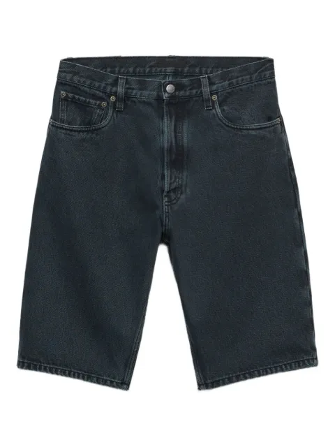 Prada over-dyed cotton denim shorts