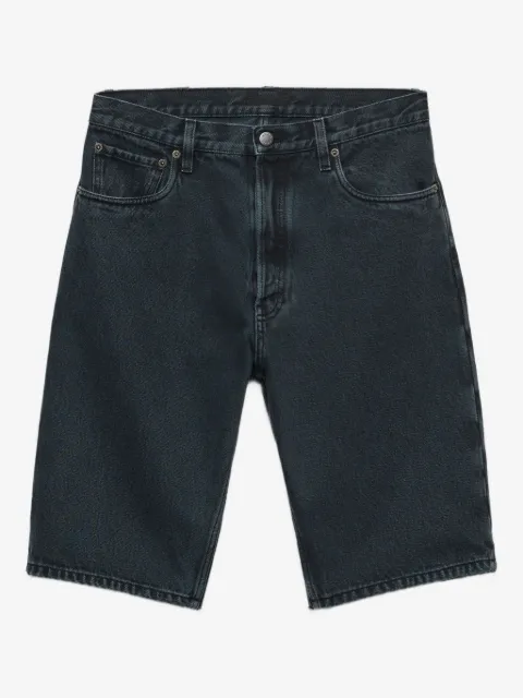 Prada over-dyed cotton denim shorts