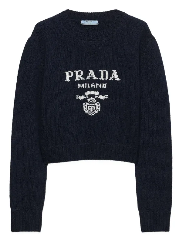 PRADA 新品Wool and viscose sweater Crew-neck sweater | Prada | OTTODISANPIETRO