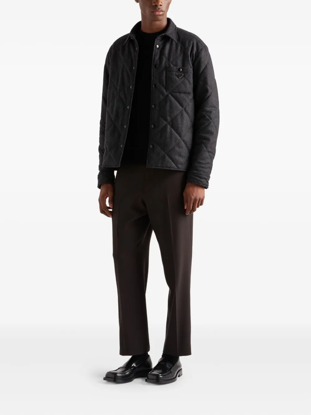 Prada quilted cashmere shirt jacket | Shirt Jackets | Image 2