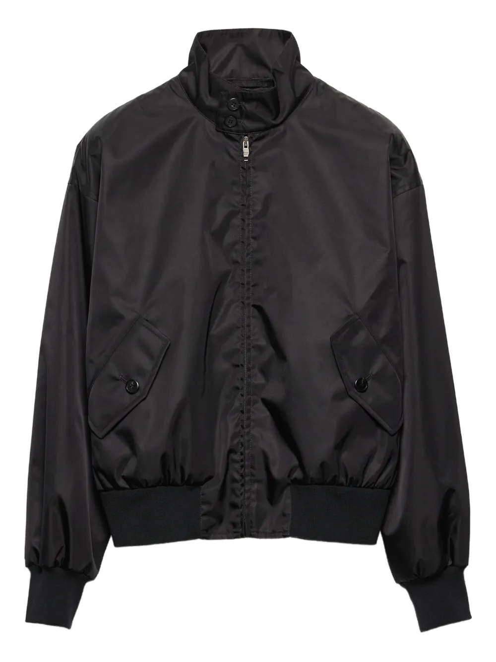 Prada Jack met lage schouders en rits Zwart