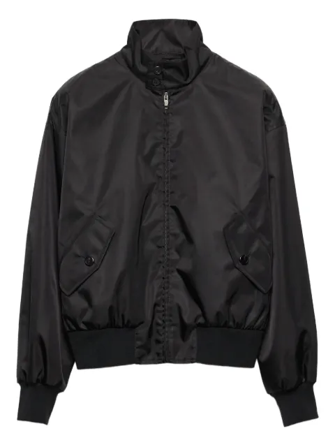 Prada low-shoulder-sleeve zip-front jacket