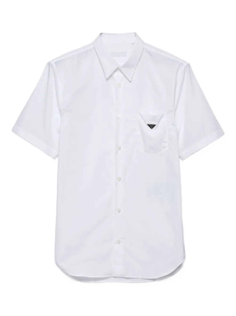 Prada patch-pocket short-sleeve shirt Wit