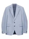 Prada notch-lapel linen blazer - Blue