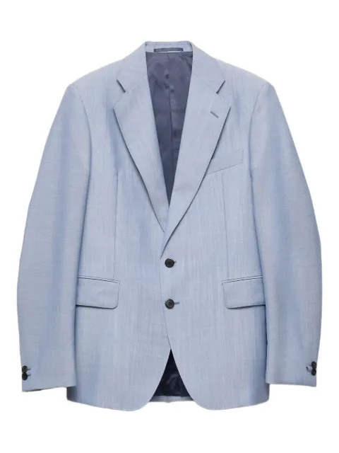 Prada notch-lapel linen blazer