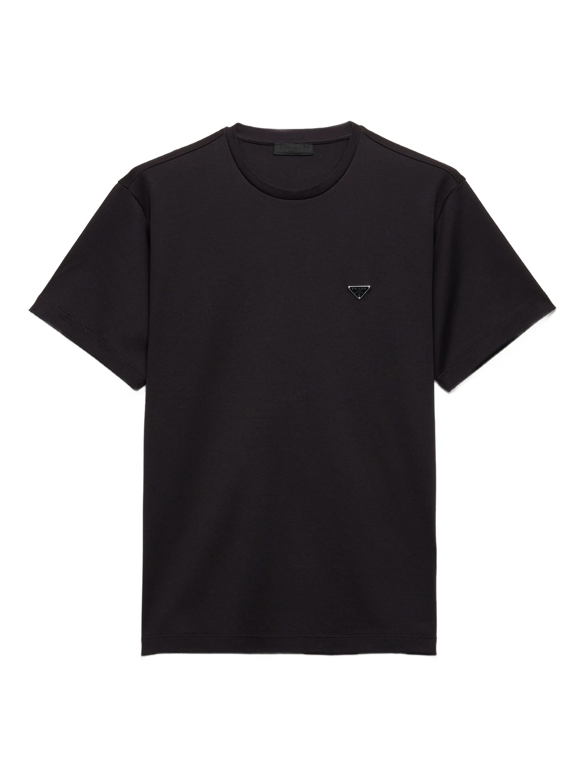 Prada T-shirt con placca logo