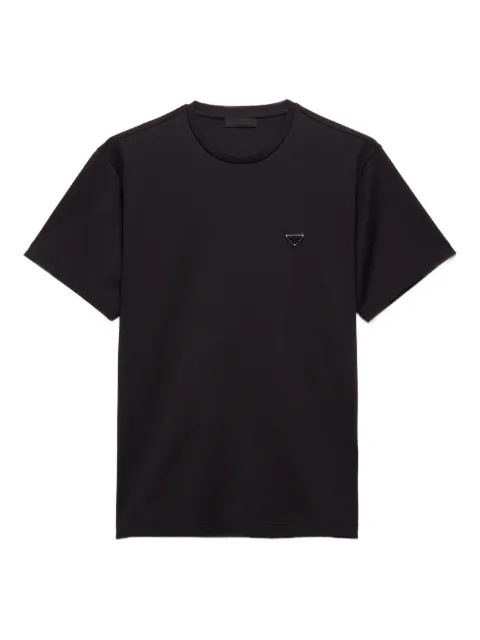 Prada logo-plaque T-shirt