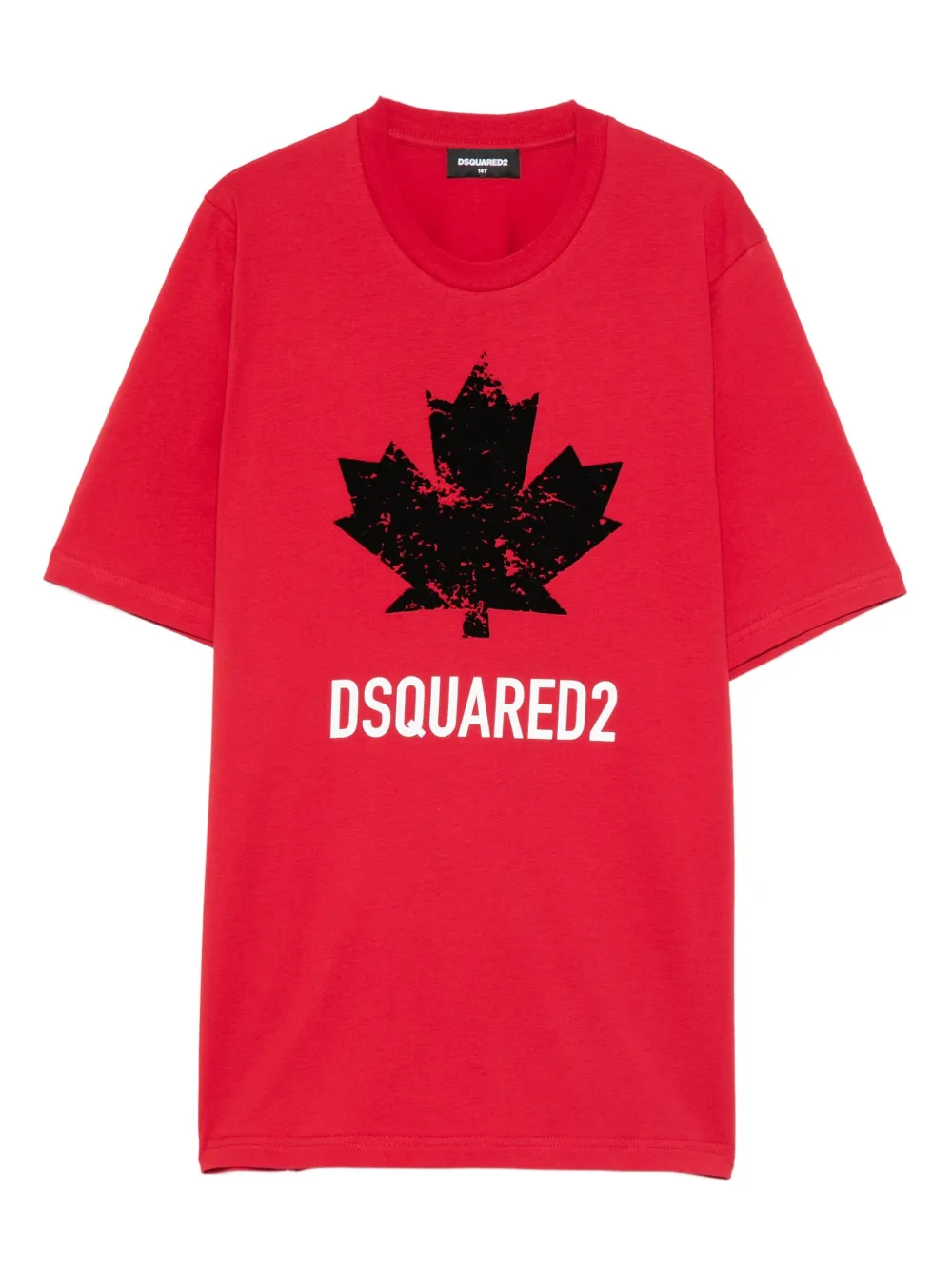 DSQUARED2 KIDS maple leaf-print T-shirt Rood