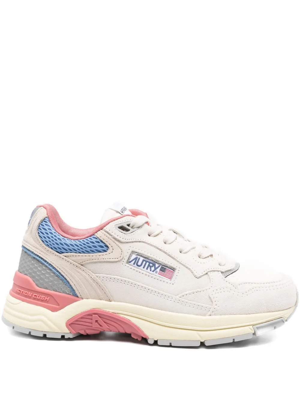 Autry Mesh Panel Trainers In Neutral